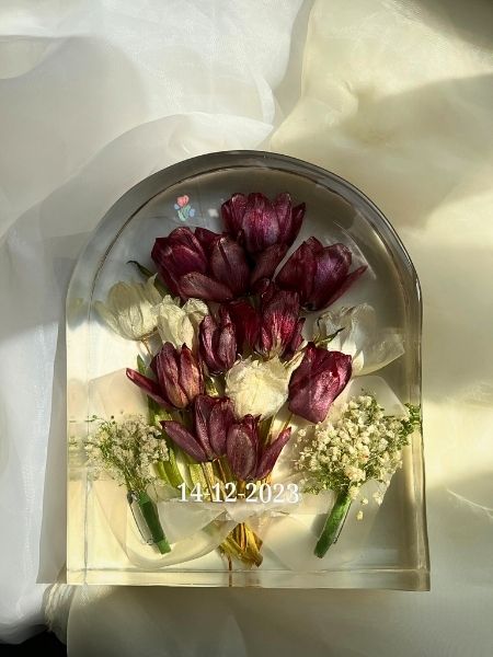 Khối hoa cưới hình vòm