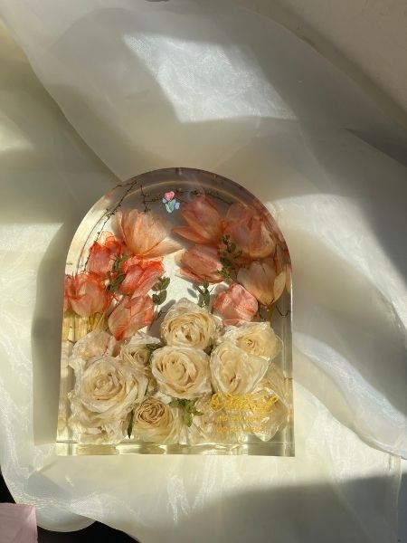 Khối hoa cưới hình vòm