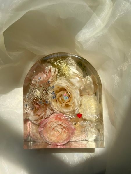 Khối hoa cưới hình vòm