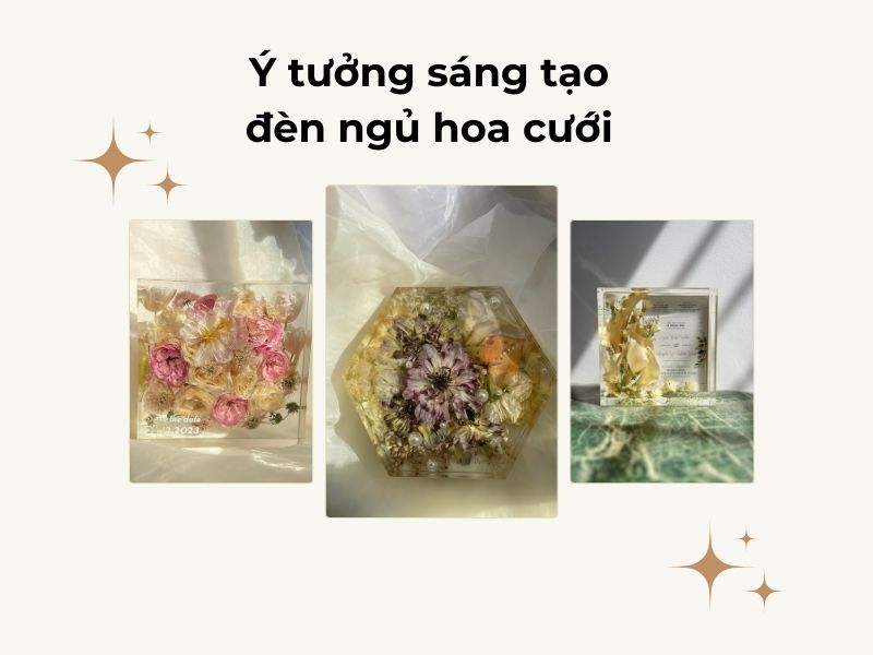 Ý Tưởng Sáng Tạo Với Đèn Ngủ Hoa Cưới