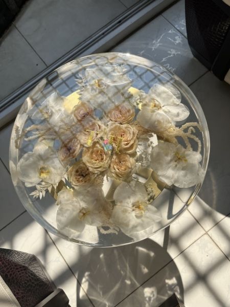 bàn hoa cưới tròn