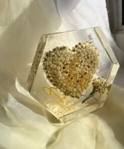 Khối hoa cưới hình lục giác