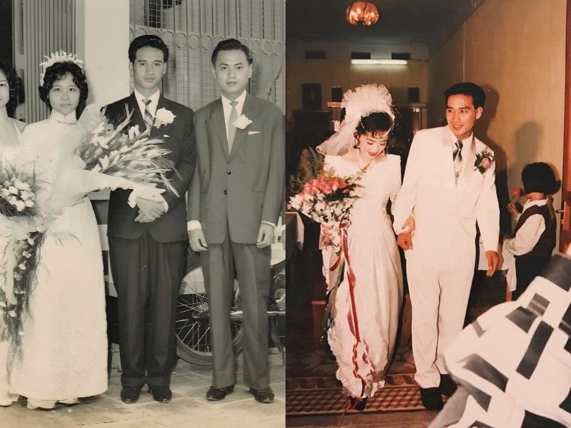 Trang phục cưới trước và sau năm 1975