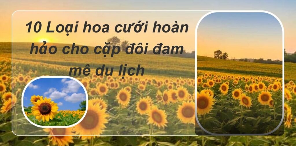 10 Loại hoa cưới hoàn hảo cho cặp đôi đam mê du lịch