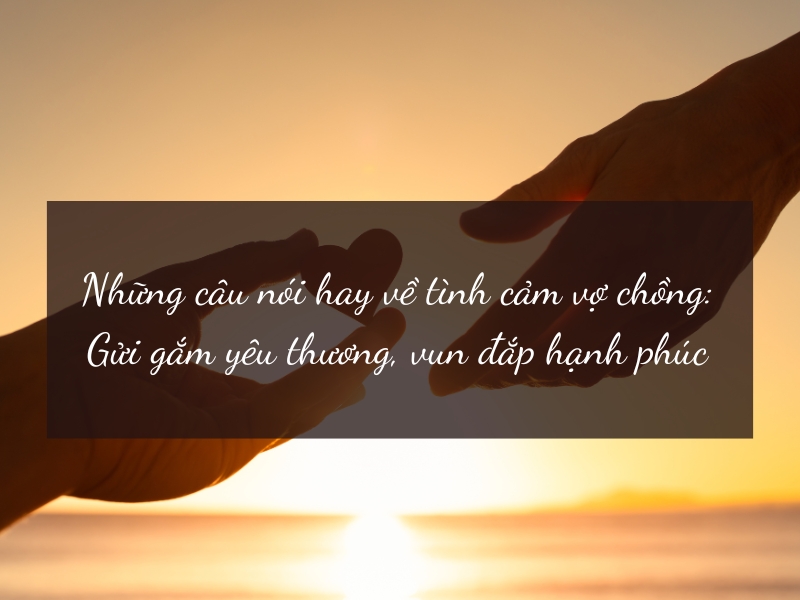 Những câu nói hay về tình cảm vợ chồng: Gửi gắm yêu thương, vun đắp hạnh phúc