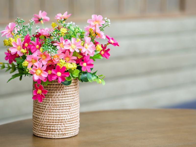 Khác biệt khi trang trí hoa tươi và hoa giả sao cho phù hợp?