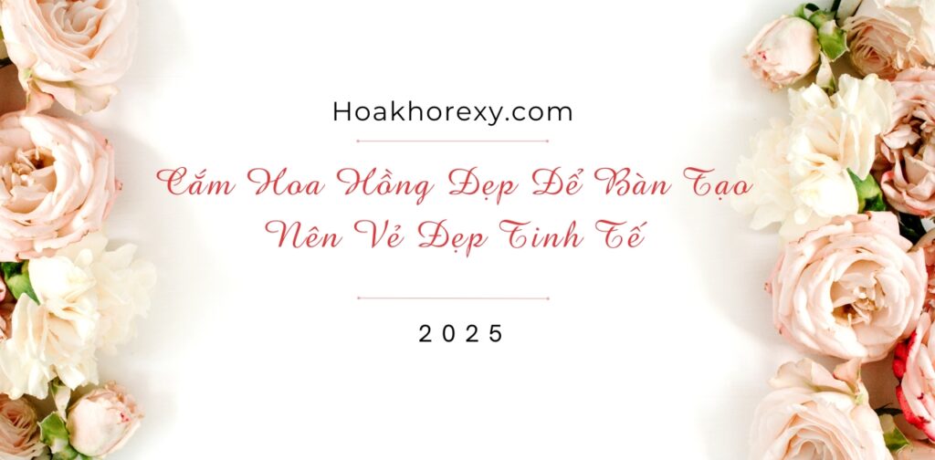 Cắm Hoa Hồng Đẹp Để Bàn Tạo Nên Vẻ Đẹp Tinh Tế