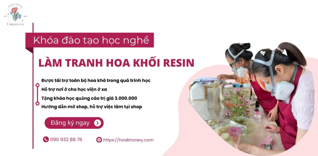 Khóa Học Làm Tranh Hoa Cưới Resin Nơi Biến Đam Mê Thành Nghề Nghiệp