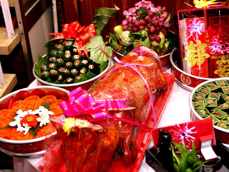 Các lễ vật trong Lễ Nạp Tệ