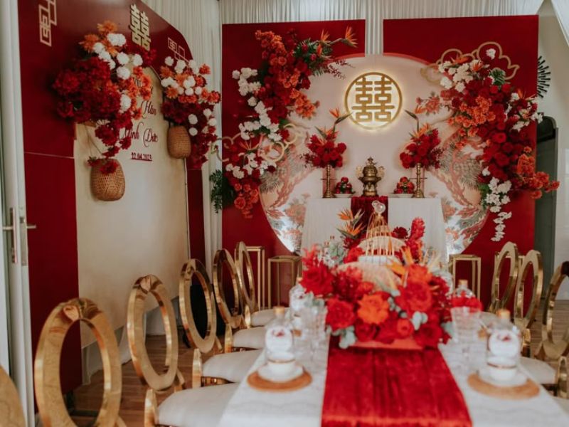 Phong thủy đám cưới: gợi ý trang trí đám cưới
