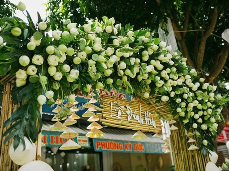 6 mẫu cổng hoa cưới đẹp cho ngày cưới ước mơ