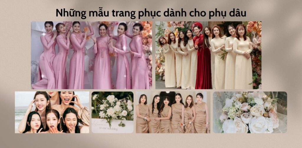 Váy dài thanh lịch dành cho phụ dâu