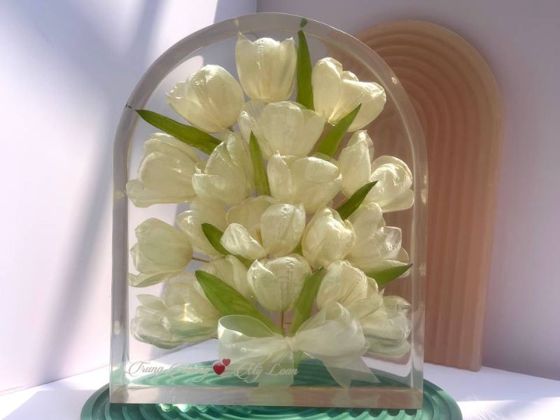 So sánh phương pháp ép hoa và phương pháp đèn hoa cưới 3D Resin