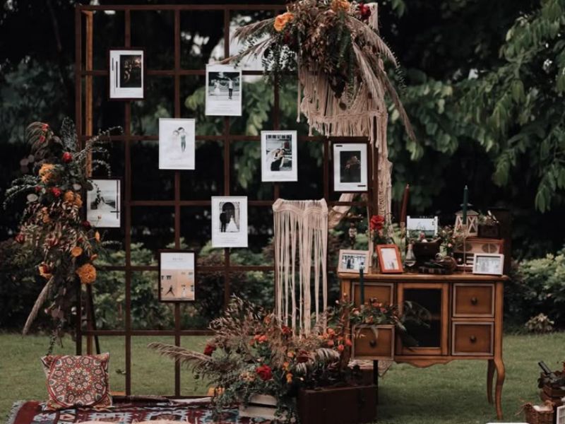 Đám cưới Boho Phong cách trang trí tự do, phóng khoáng cho ngày trọng đại