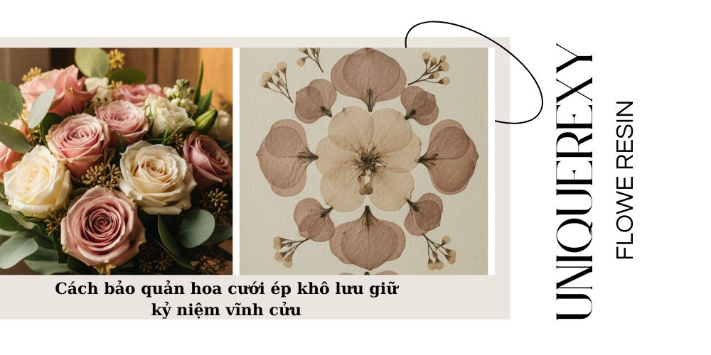 Cách bảo quản hoa cưới ép khô lưu giữ kỷ niệm vĩnh cửu